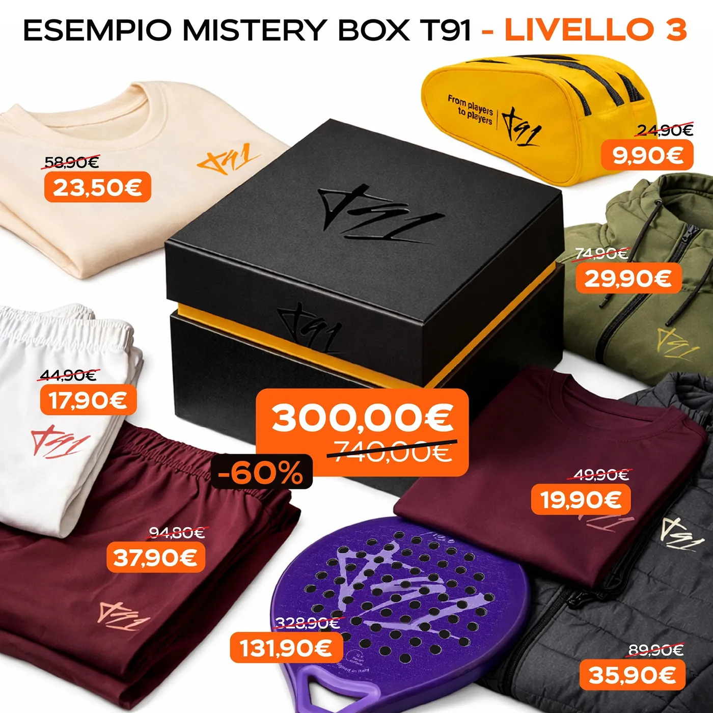 MISTERY BOX T91 - PALA GARANTITA